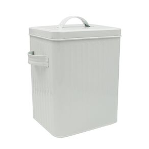Living & Co Metal Laundry Box White
