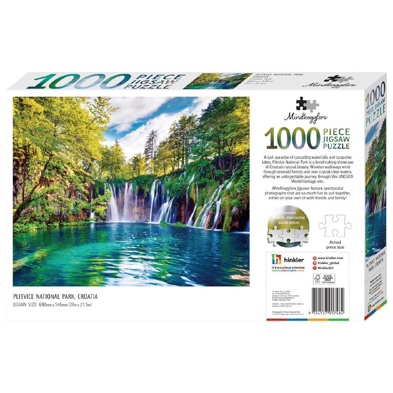Mindbogglers Plitvice National Park Croatia 1000 Piece Puzzle, , hi-res
