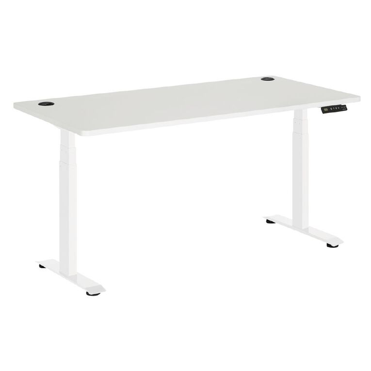 Jasper J Emerge Elec Height Adj Desk Dual Motor 3 Stage 1800 WhtWht, , hi-res