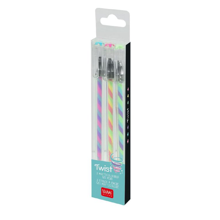 Legami Set of 3 Multicoloured Pens Twist, , hi-res