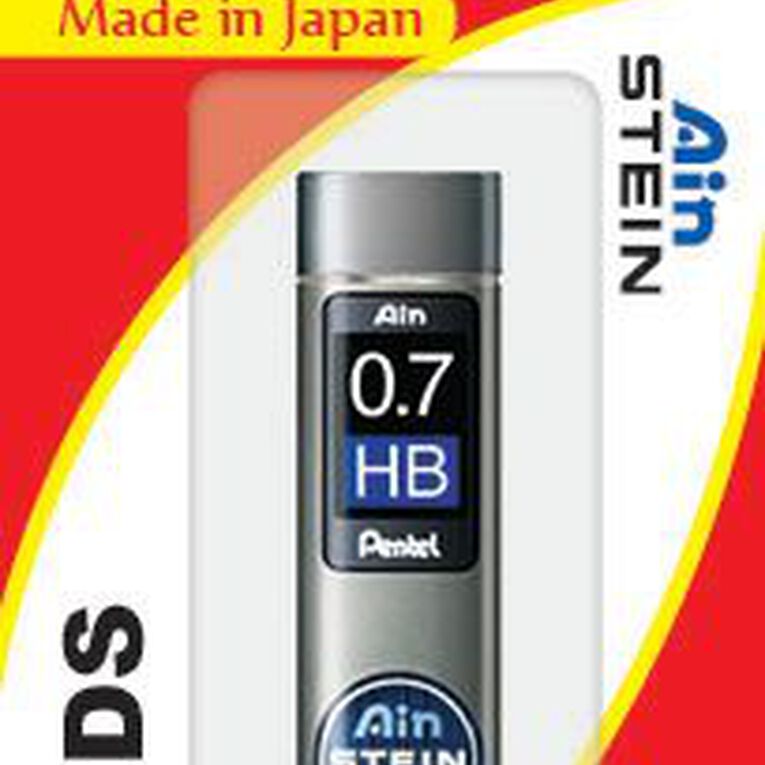 Pentel Ain Stein Pencil Leads HB 0.7mm Black 40 Pack, , hi-res