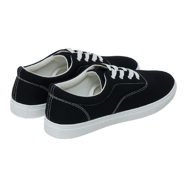 H&H Men's Connor Sneakers, Black/White, hi-res