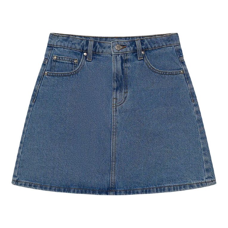 Young Original Denim Skirt, Denim Light, hi-res
