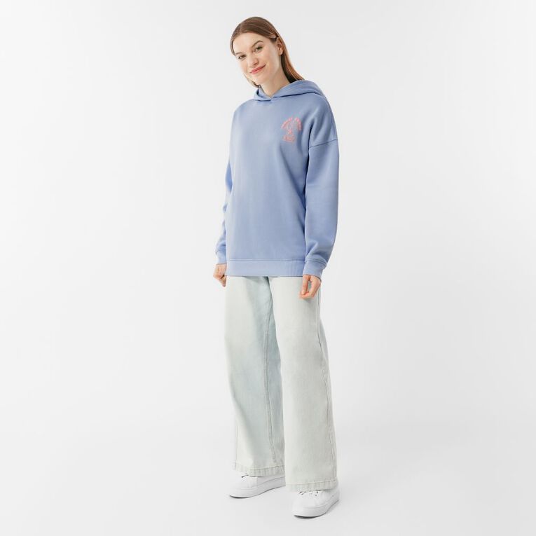 H&H Women's Fresh Fleece Long Sleeve Hoodie, Blue Mid, hi-res