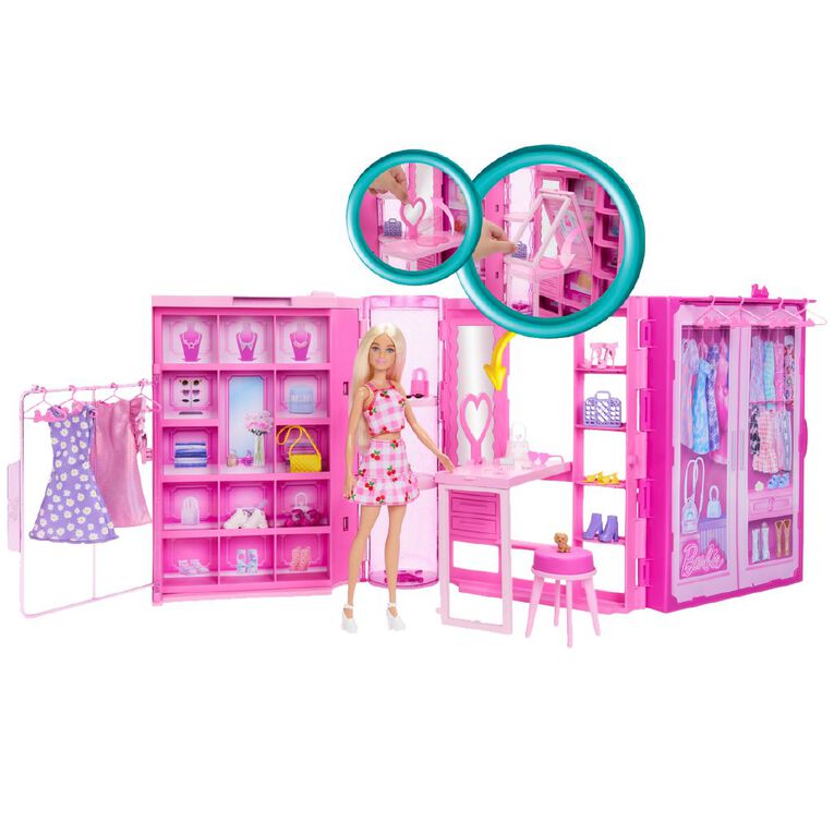 Barbie Dream Fashion Closet With Doll, , hi-res