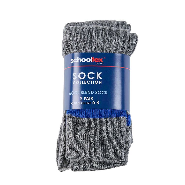 Schooltex Striped School Socks 2 Pack, Schooltex Sock E, hi-res