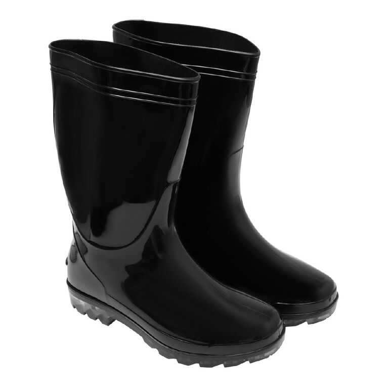 H&H Women's PVC Splash Gumboots, Black, hi-res