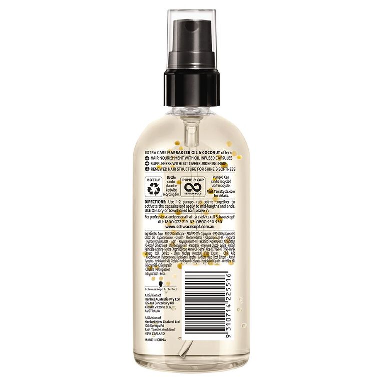 Schwarzkopf Extra Care Marrakesh & Coconut Replenishing Oil Serum 100ml, , hi-res