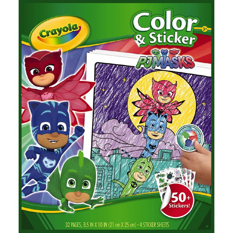 Crayola Color & Sticker Book PJ Masks With The Daily Price ...