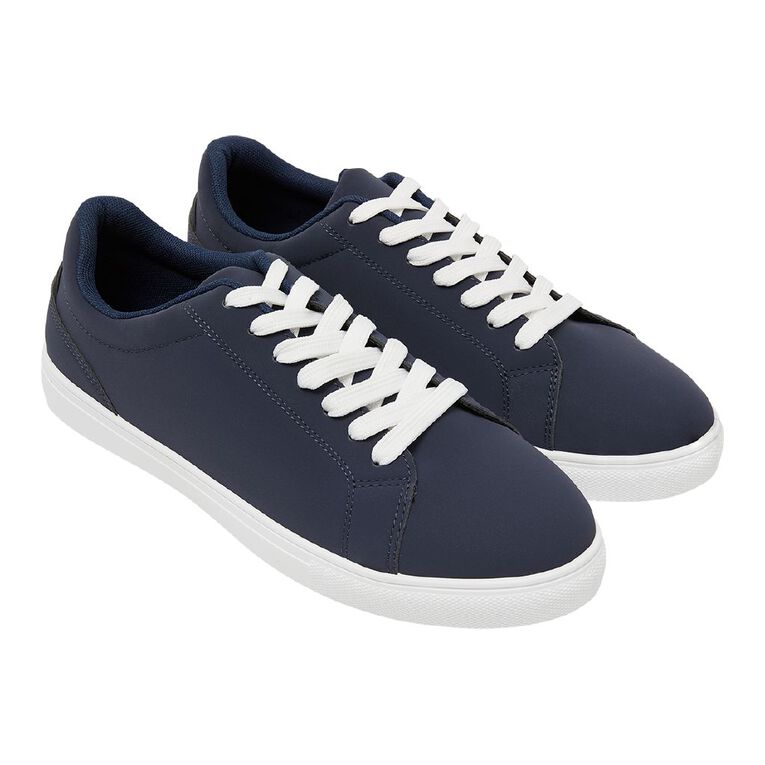 H&H Men's Court Shoes, Navy, hi-res