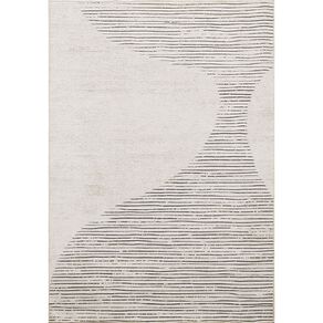 Living & Co Indoor Outdoor Rug 140 x 200 cm Wave Natural 140 x 200cm