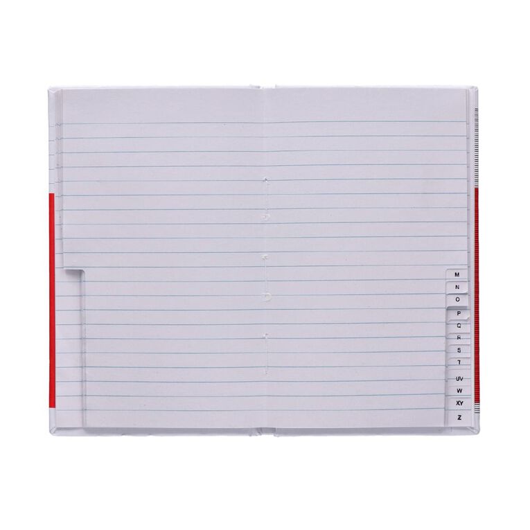 WS Notebook 6B1 Index 7mm Ruled 64 Leaf Red, , hi-res