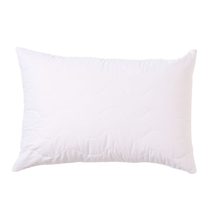 Maison d'Or Pillow Protector Cotton Quilted White One Size, , hi-res