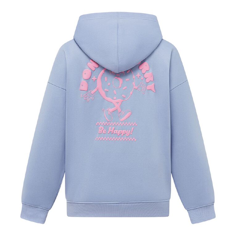 H&H Women's Fresh Fleece Long Sleeve Hoodie, Blue Mid, hi-res