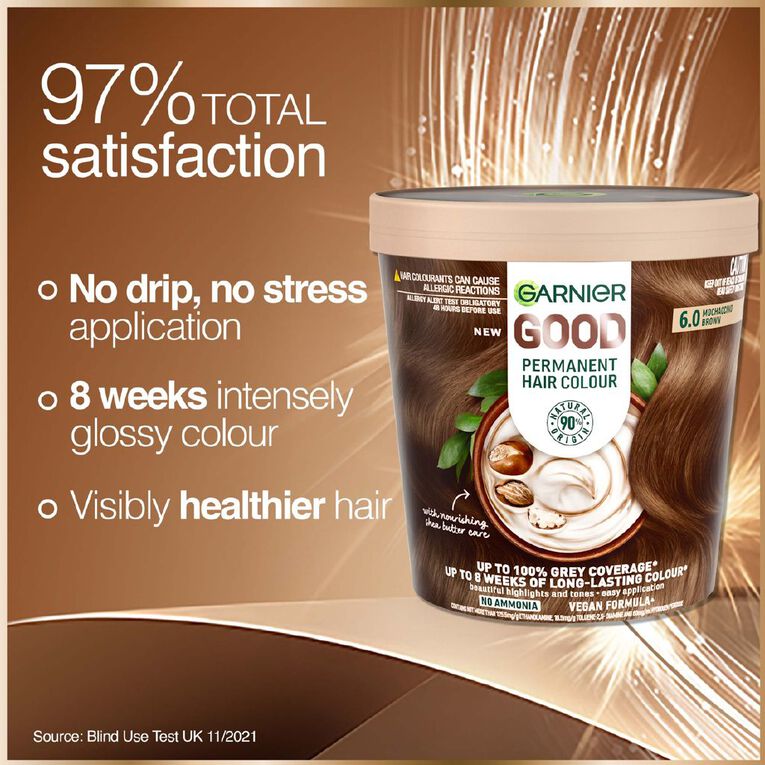 Garnier Good Hair Colour Mochaccino Brown 6.0, , hi-res