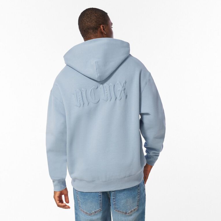 Garage Men's Heavyweight Sweat Crew Graphic, Blue Mid, hi-res