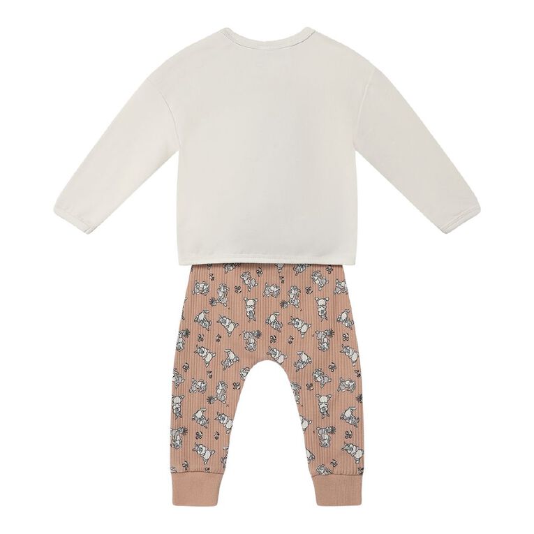 Disney Babies' 3 Piece Sweater Set, Brown Light, hi-res