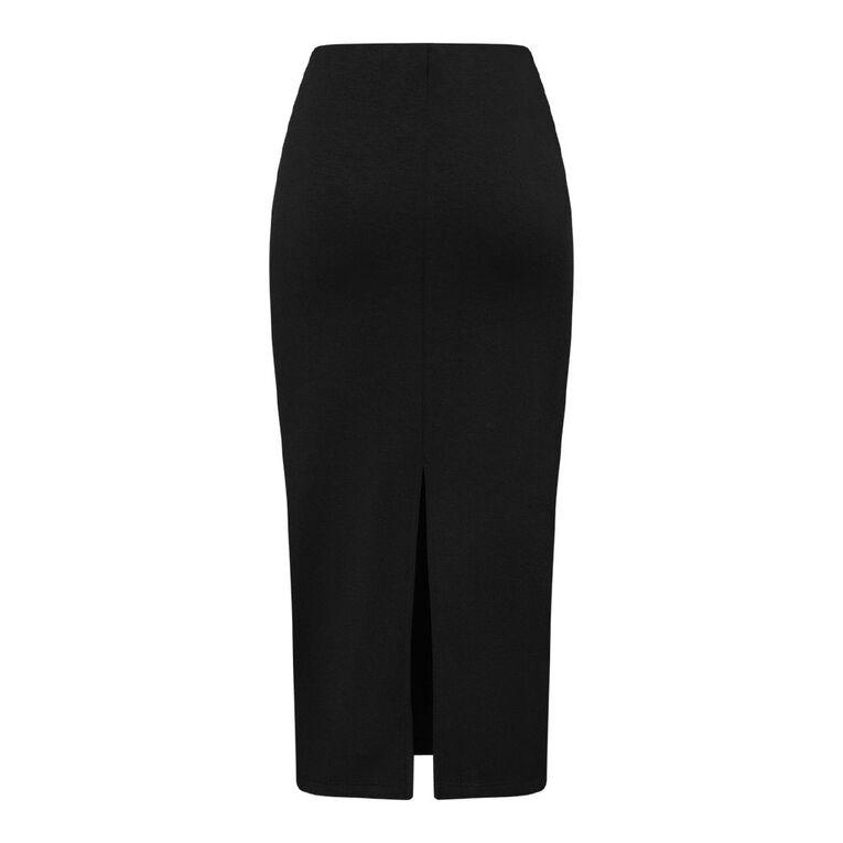 H&H Women's Modal Pencil Midi Skirt, Black, hi-res