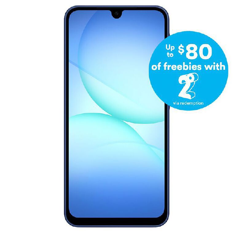 Samsung Galaxy A17 5G 128GB with 2degrees Sim Bundle Blue, , hi-res