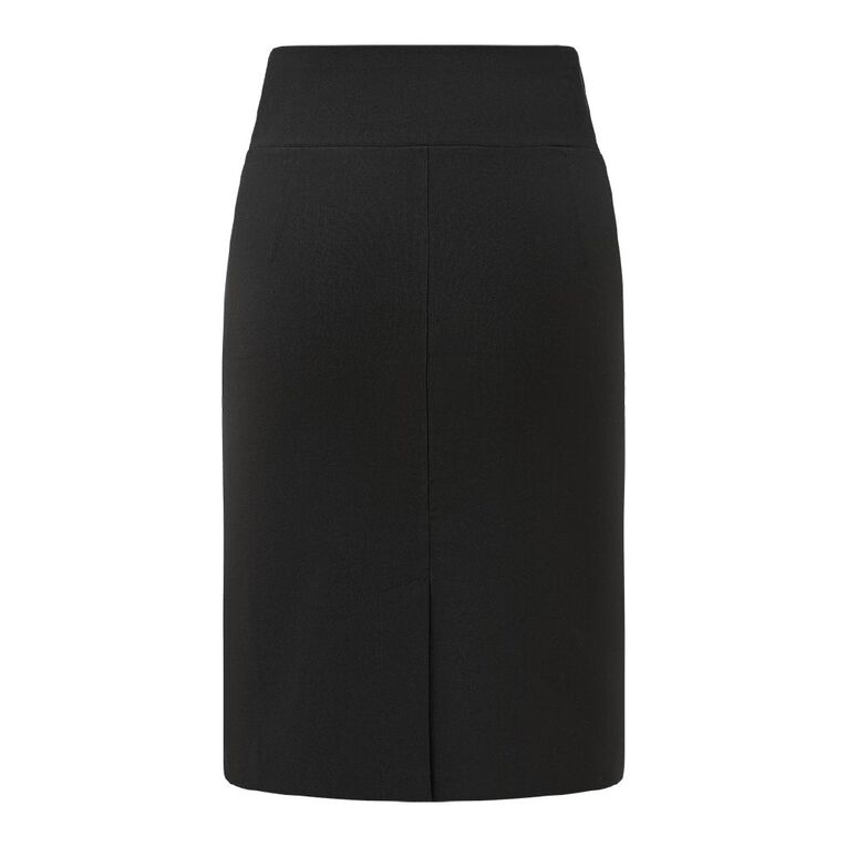 H&H Women's Classic Bengaline Skirt, Black, hi-res