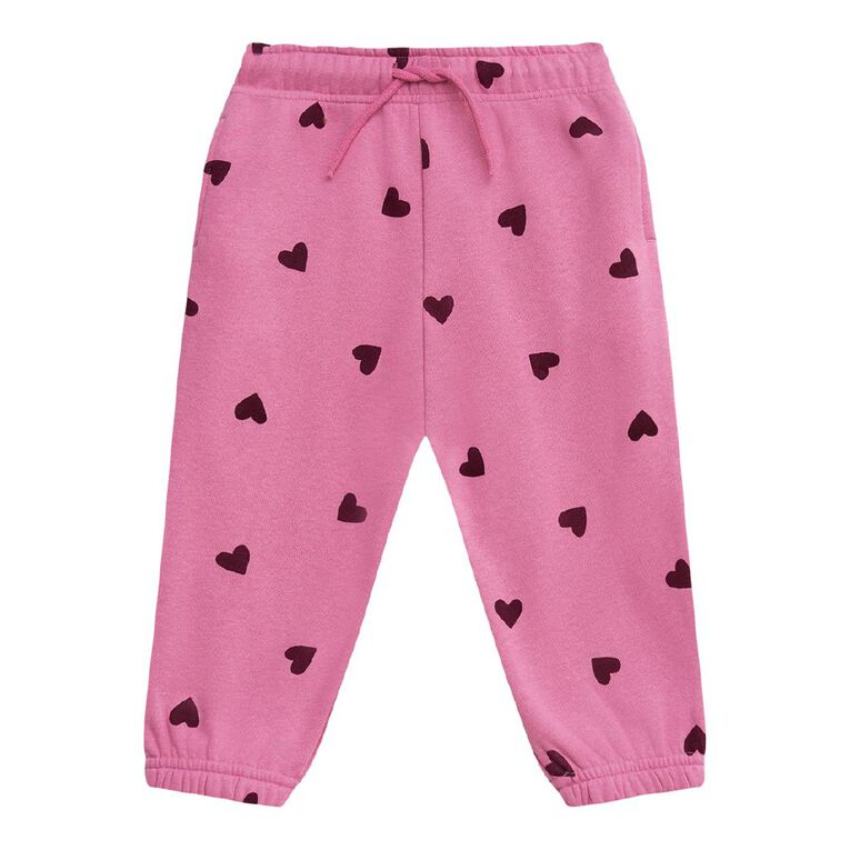 Young Original Toddler Girls' Print Trackpants, Pink Mid, hi-res