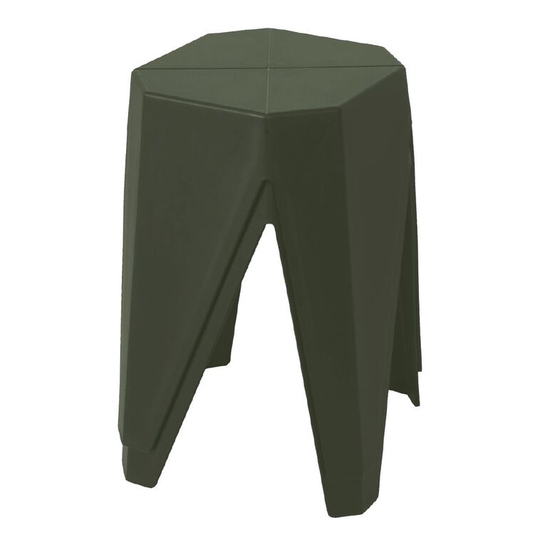 Living & Co Remy Stool Green Dark, , hi-res