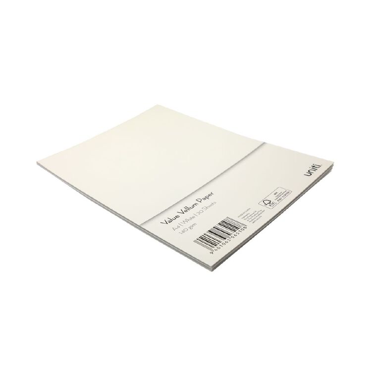 Uniti Value Paper Pack 20 Sheet Vellum A4, , hi-res