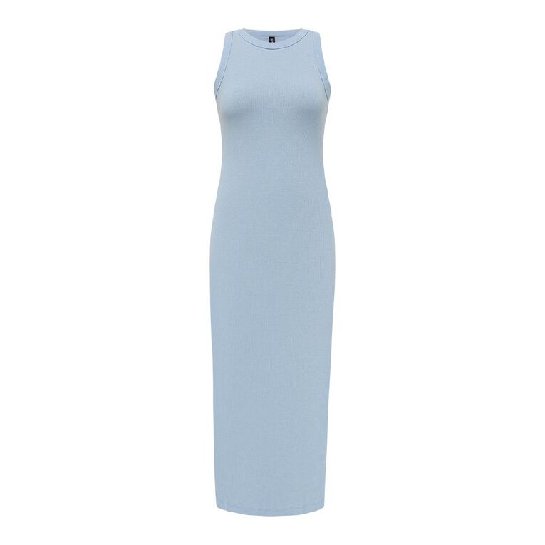 H&H Women's Heavy Wash Rib Maxi Dress, Blue Light, hi-res