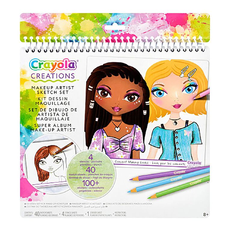 Crayola Creations Make-up Sketch Set, , hi-res