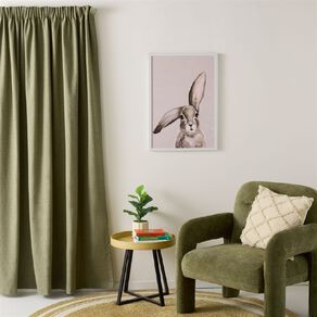 Living & Co Vienna Curtains Green 230-330cm Wide/205cm Drop