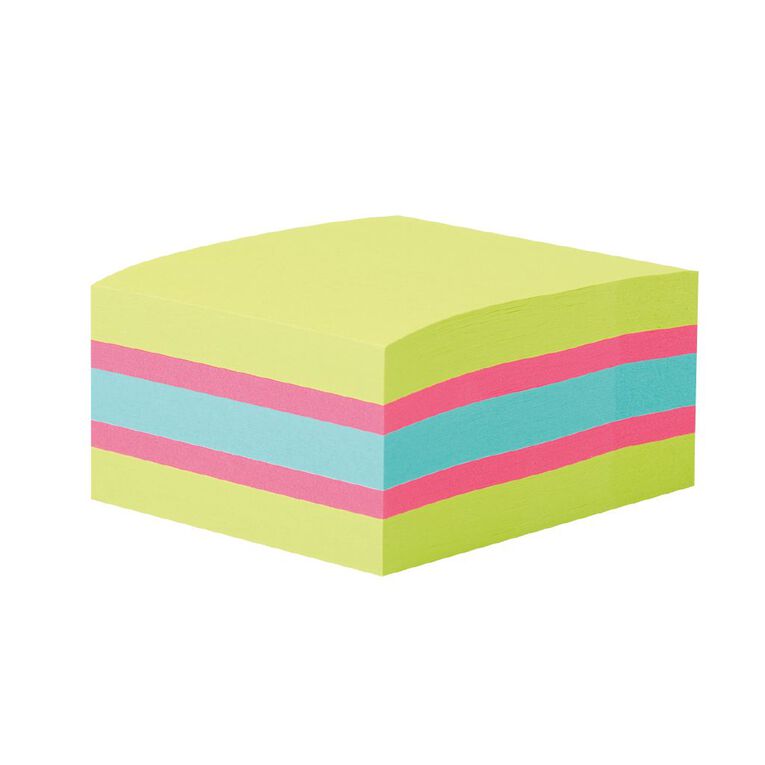 3M Post-It SS Cube SSGFA 76mm x 76mm Assorted, , hi-res