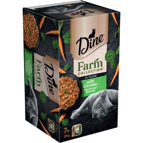 Dine Farm Collection with Chicken Carrot and Spinach 7 x 85g