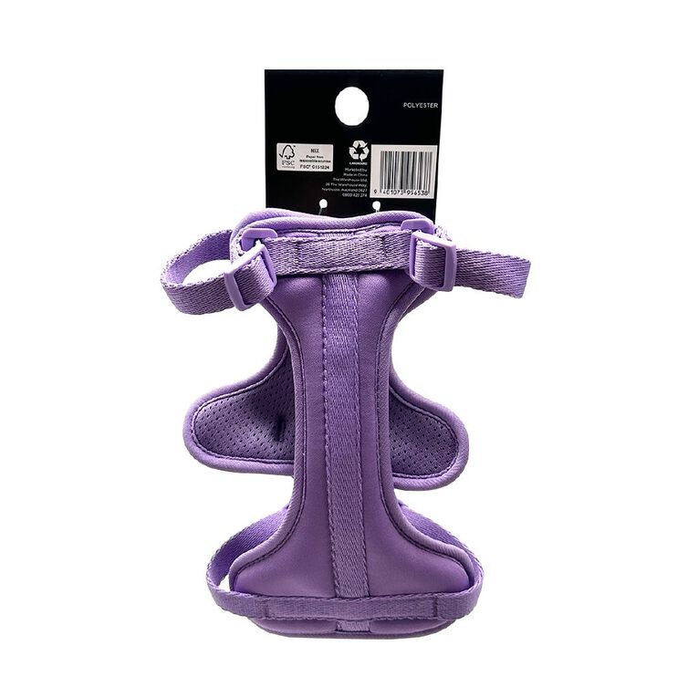 Petzone Small Dog Padded Harness Purple Mid, , hi-res