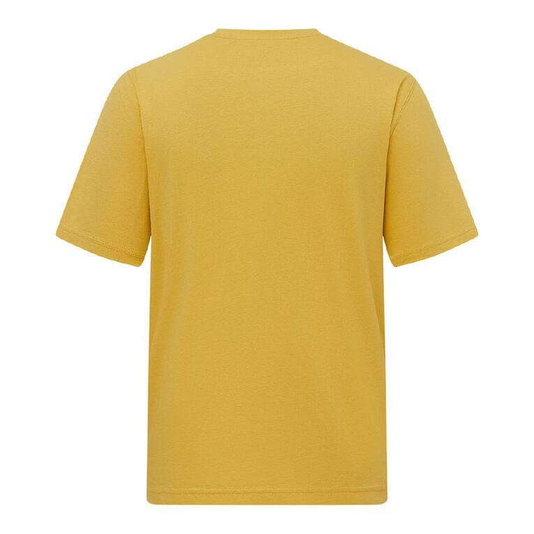 H&H Men's Regular Fit Printed Tee, Yellow Mid, hi-res
