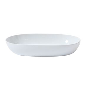 Living & Co Coupe Oval Salad Bowl White 26cm