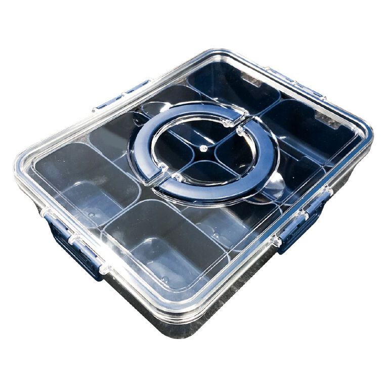 Kate's Kitchen Rectangle Snack & Serve Box Christmas Eve Navy, , hi-res