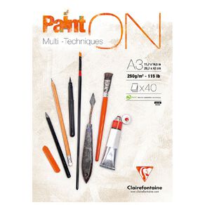 Clairefontaine Clairefontaine PaintON Pad White A3 40 sheet White