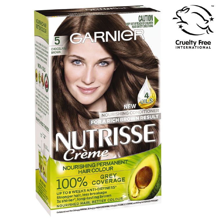 Garnier Nutrisse Permanent Creme Chocolate Brown 5, , hi-res