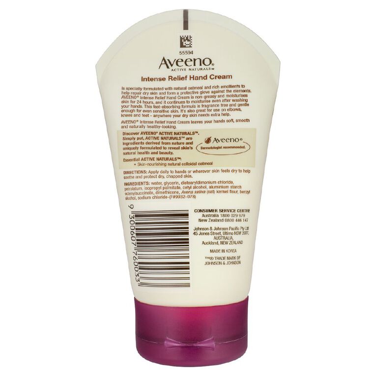 Aveeno Intense Relief Hand Cream 100g, , hi-res