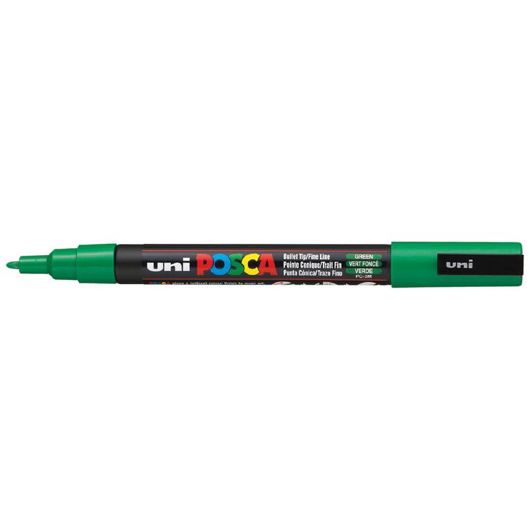 Uni Posca Marker 0.9-1.3mm Fine Green, , hi-res
