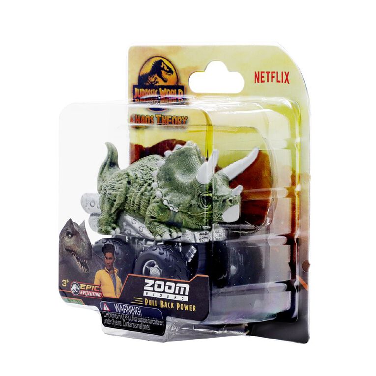 Jurassic Zoom Riders Chaos Theory Assorted, , hi-res