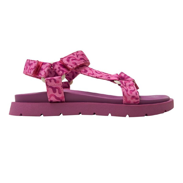 Young Original Senior Kids' Quinny Sandals, Purple, hi-res
