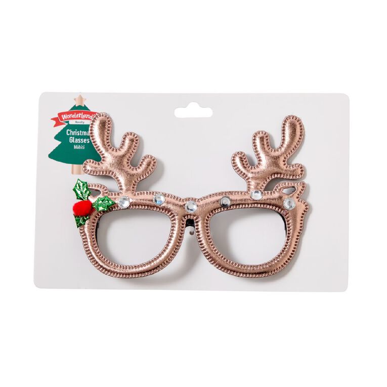 Wonderland Novelty Christmas Glasses Assorted, , hi-res