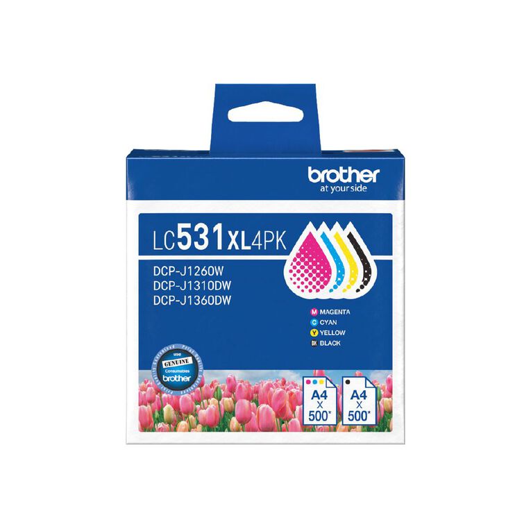 Brother Ink LC531XL 4 Pack 500 Pages, , hi-res
