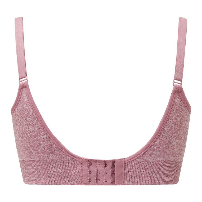 H&H Women's Seamfree Rib Maternity Bra Grey Marle The Warehouse