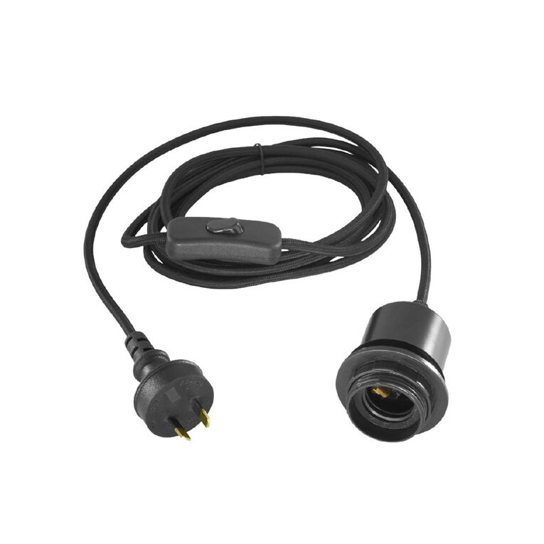 Living & Co Woola Kit E27 60W Black, , hi-res