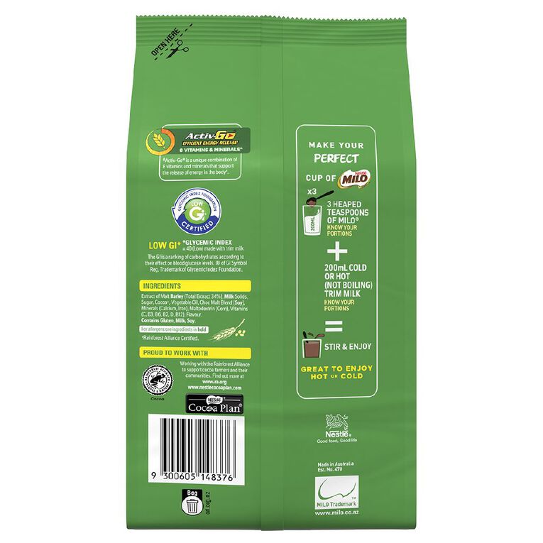 Milo Drinking Chocolate 650g, , hi-res