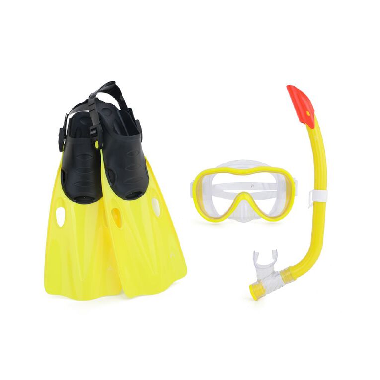 Active Intent Water Youths Dive Set Yellow, , hi-res