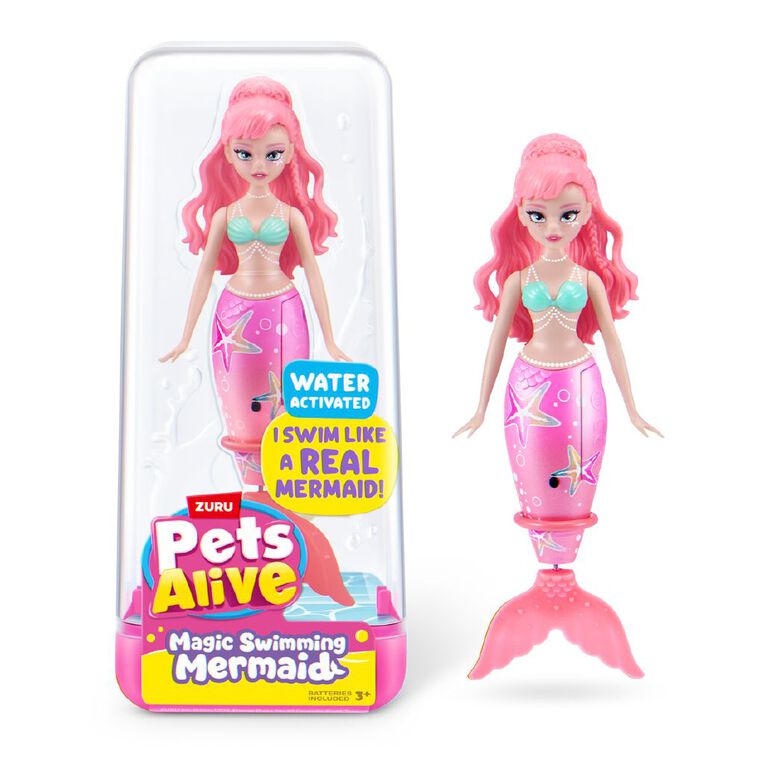 Zuru Pets Alive Water Activated Swimming Mermaid Series 1, , hi-res