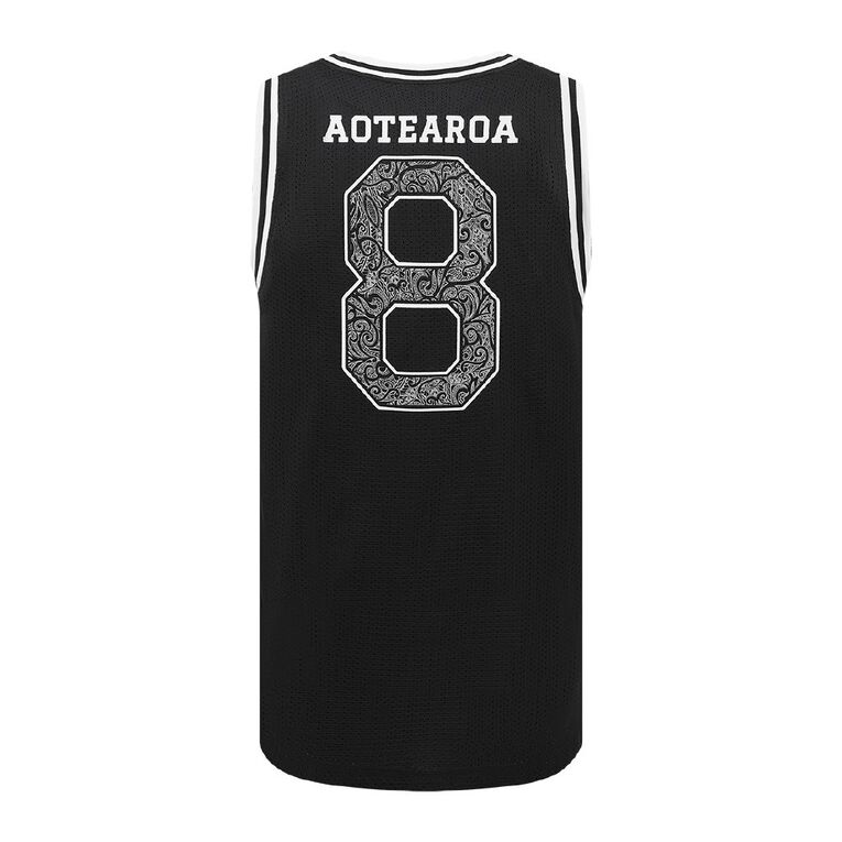 Active Intent Men's Supporter Basketball Singlet, Black, hi-res